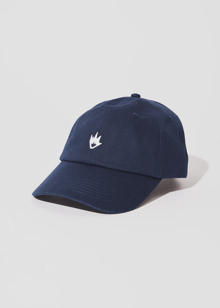 Afends Core Six Panel Cap-Navy
