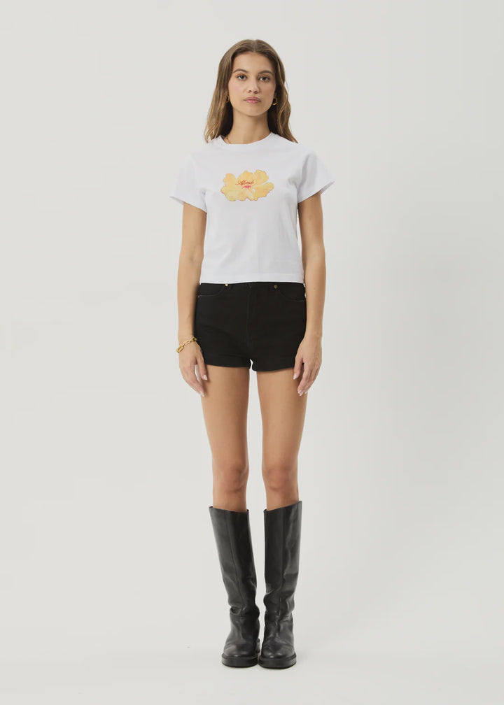 Afends Dark Heaven Recycled BaBy Tee - White