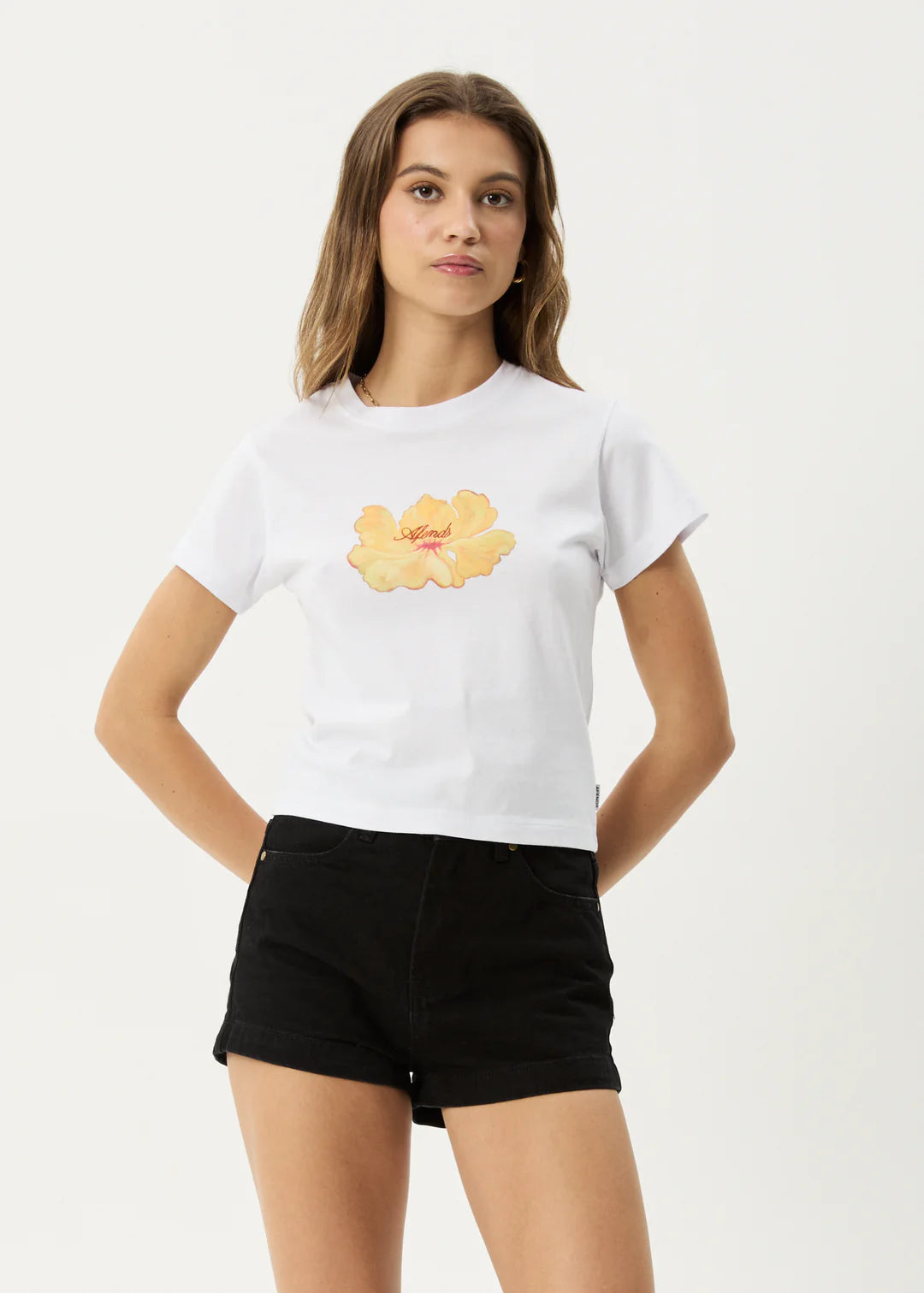 Afends Dark Heaven Recycled BaBy Tee - White