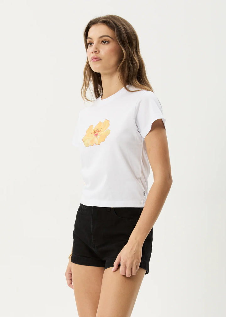 Afends Dark Heaven Recycled BaBy Tee - White