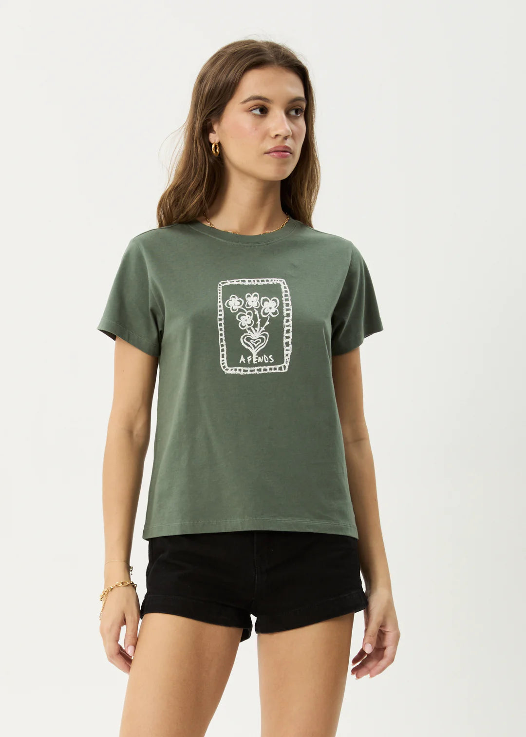 Afends Maisie Recycled Regular Tee - Sycamore