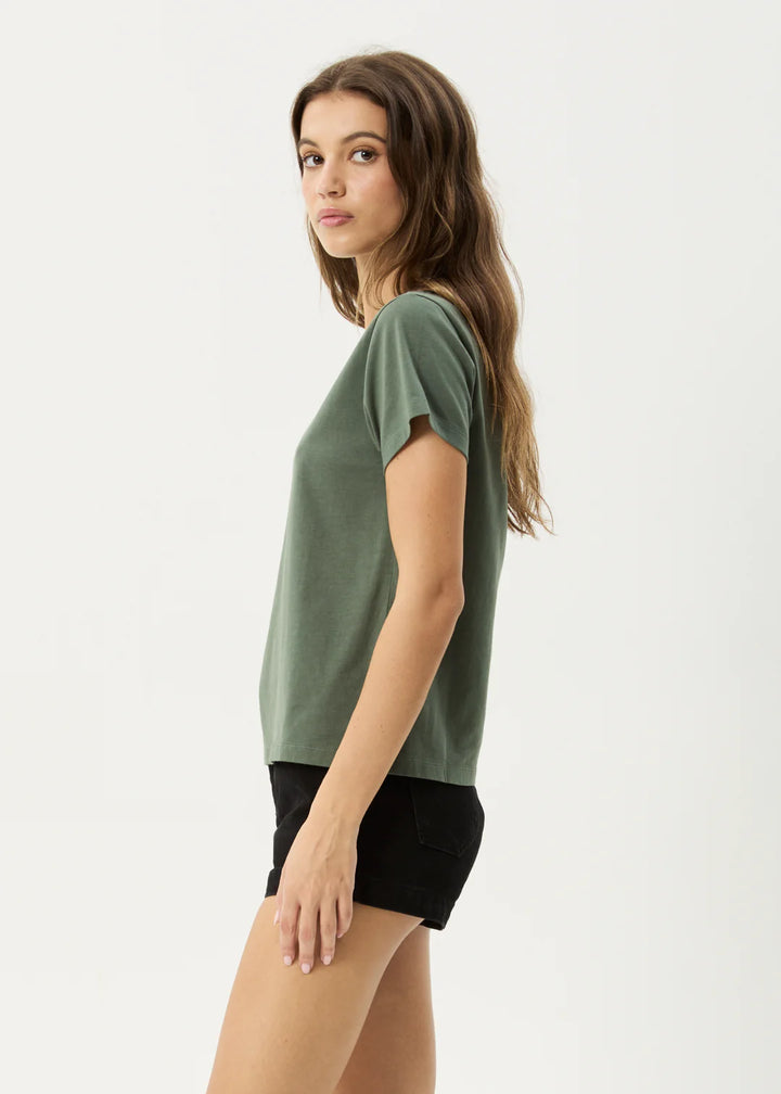 Afends Maisie Recycled Regular Tee - Sycamore
