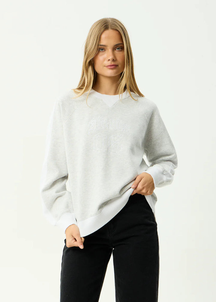 Afends Dexter Crew Neck - Grey Marle