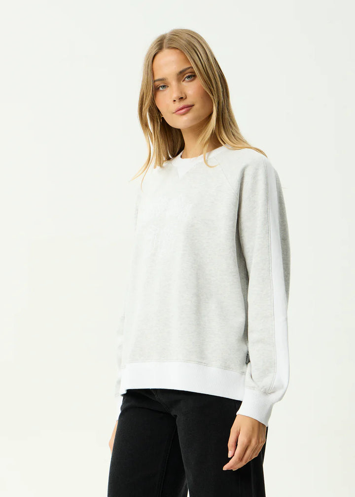Afends Dexter Crew Neck - Grey Marle