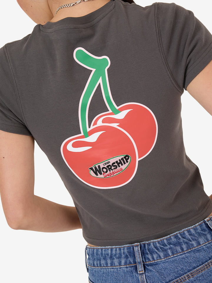 Worship Supplies Glazed And Confused Slim Fit Tee - Worn Black