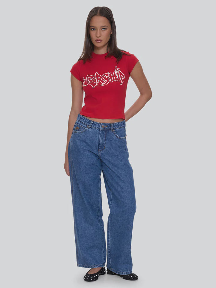 Worship Supplies Sloucher Jean - Sky High Blue