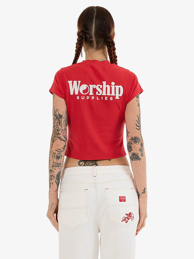 Worship Supplies Smoko Teeny Tee - Lucky Red