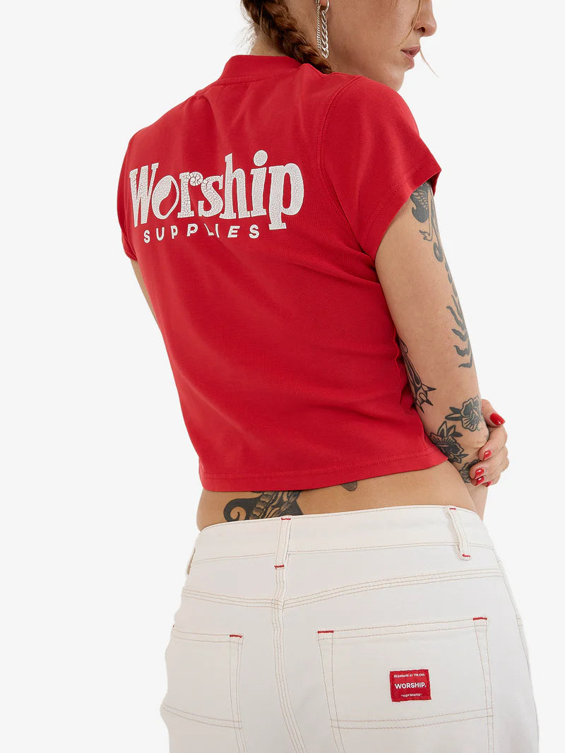 Worship Supplies Smoko Teeny Tee - Lucky Red