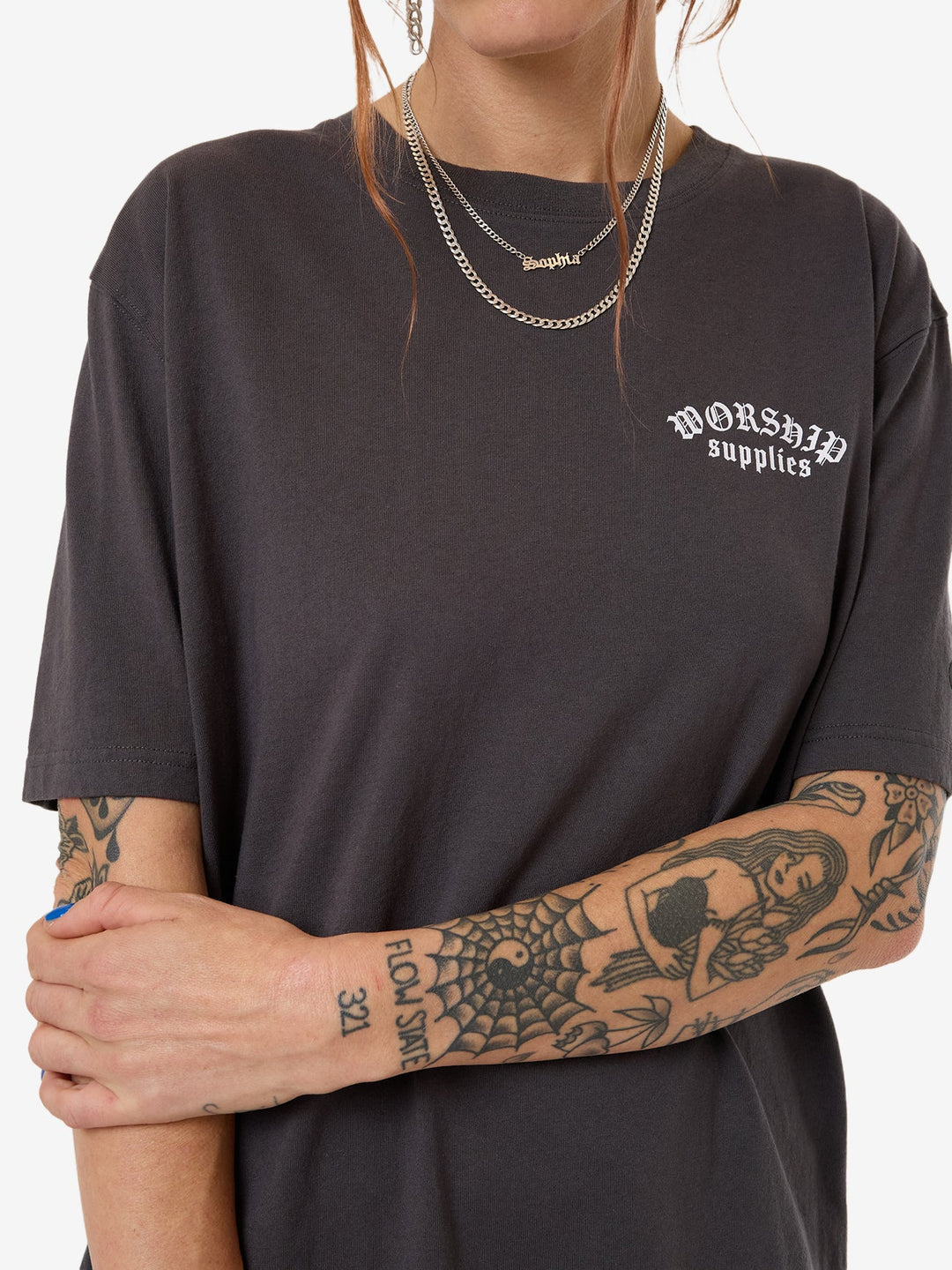 Worship Supplies Cherio Regular Fit Tee - Worn Black