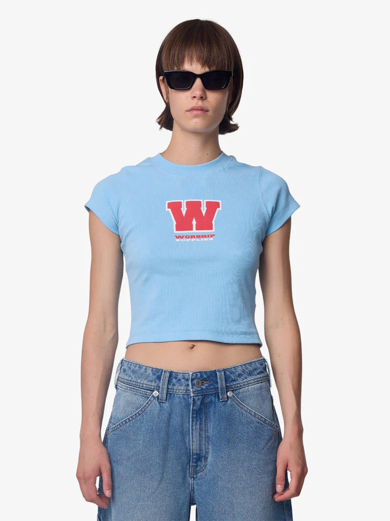 Worship Supplies Belter Teeny Tee- Willow Blue