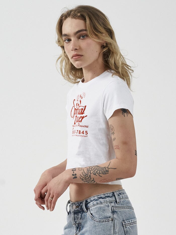 Thrills Harness Your Power Mini Tee - White
