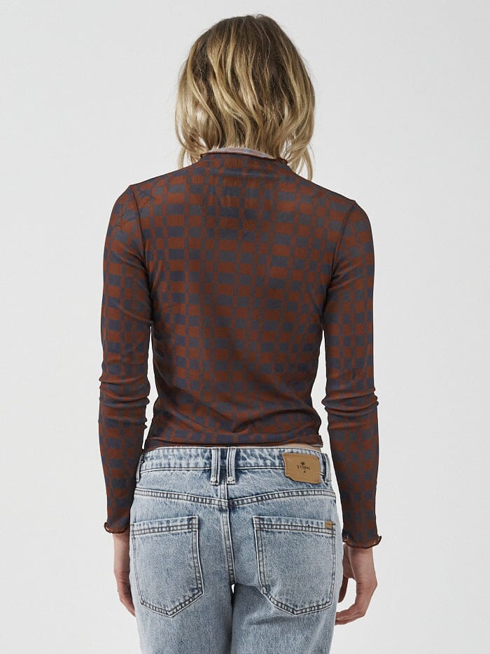 Thrills Revel Mesh Turtleneck - Navy