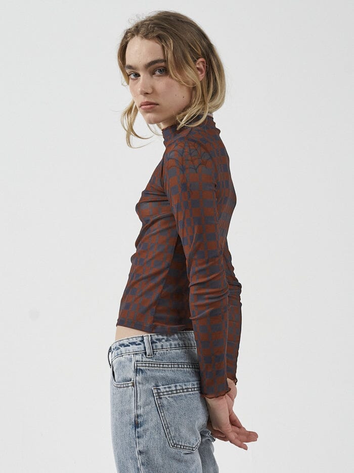 Thrills Revel Mesh Turtleneck - Navy