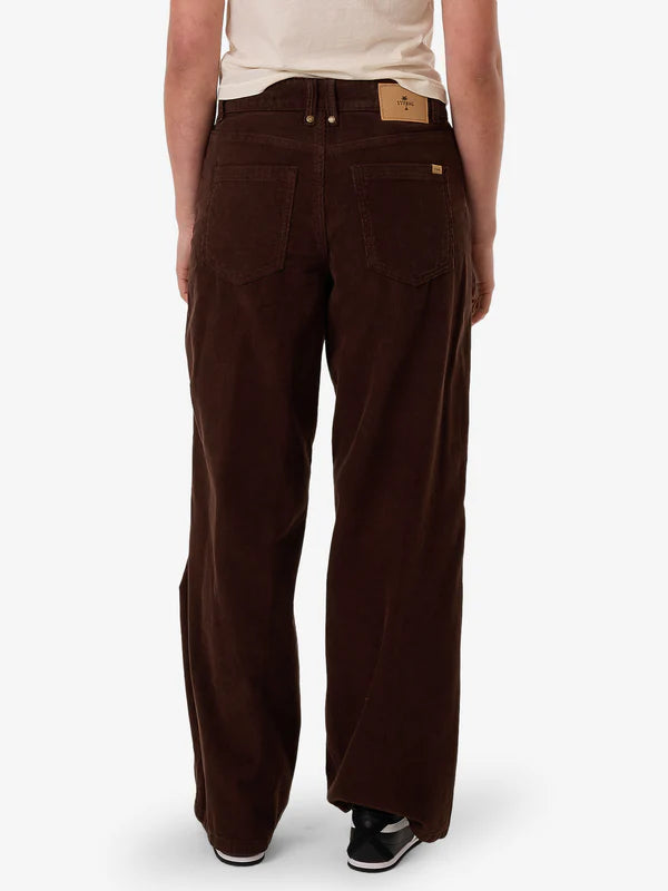 Thrills Billie Low Cord Pant - Dark Coffee