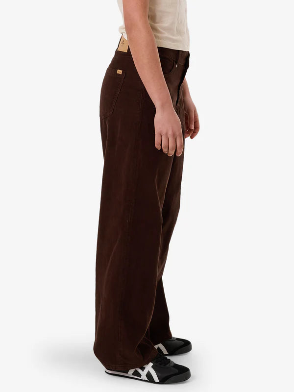 Thrills Billie Low Cord Pant - Dark Coffee