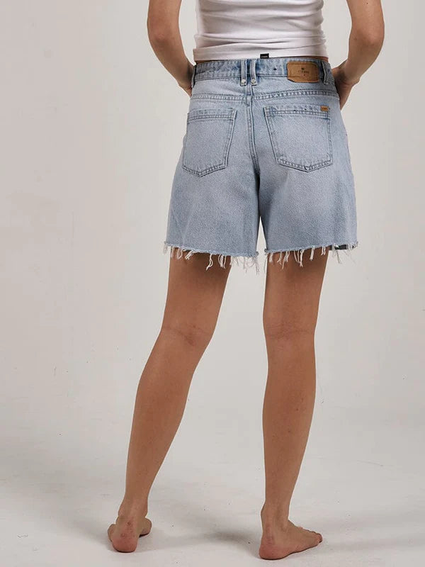 Thrills Billie Low Denim Short- Ash Blue