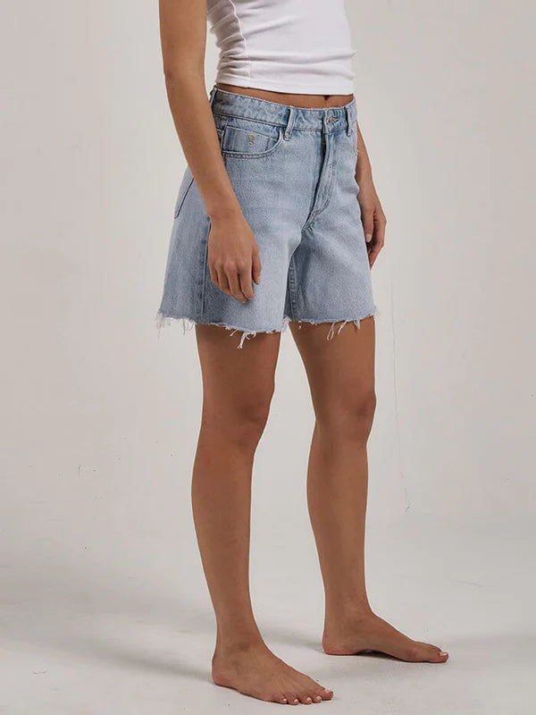 Thrills Billie Low Denim Short- Ash Blue
