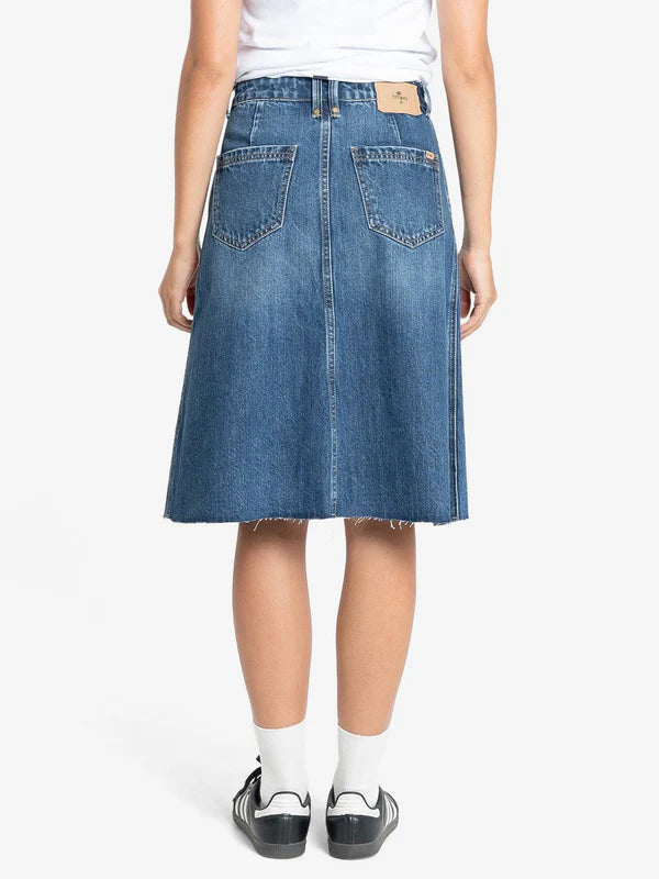 Thrills Cooper Denim Skirt - Roadhouse Blue