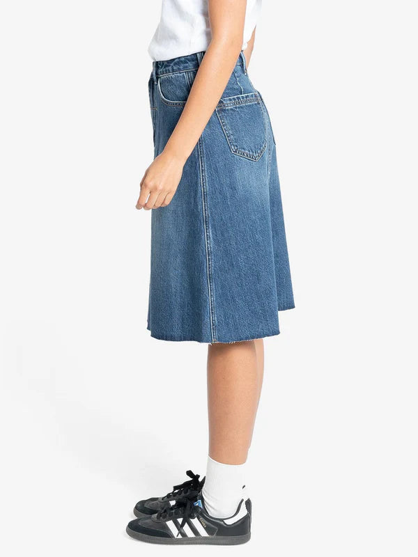 Thrills Cooper Denim Skirt - Roadhouse Blue