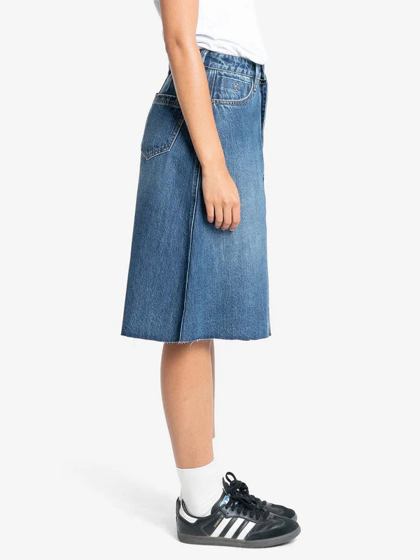 Thrills Cooper Denim Skirt - Roadhouse Blue