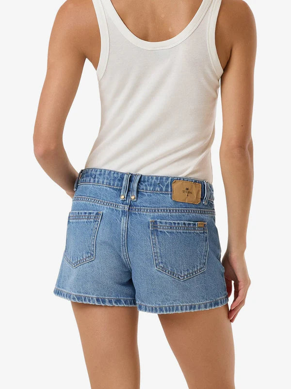 Thrills Daria Low Denim Short - Long Ago Blue