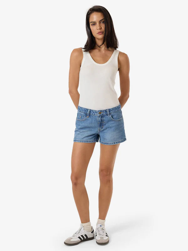 Thrills Daria Low Denim Short - Long Ago Blue