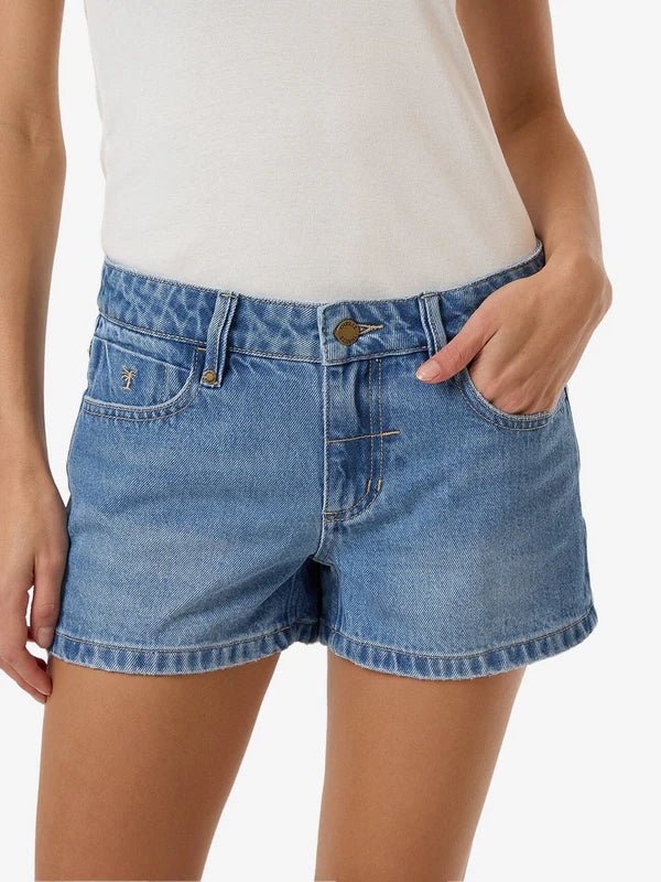 Thrills Daria Low Denim Short - Long Ago Blue