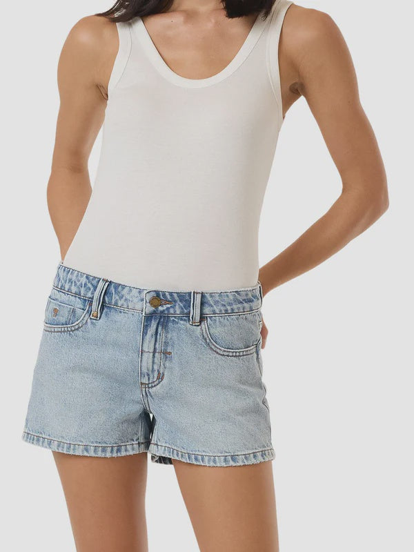 Thrills Daria Low Denim Short - Tainted Blue