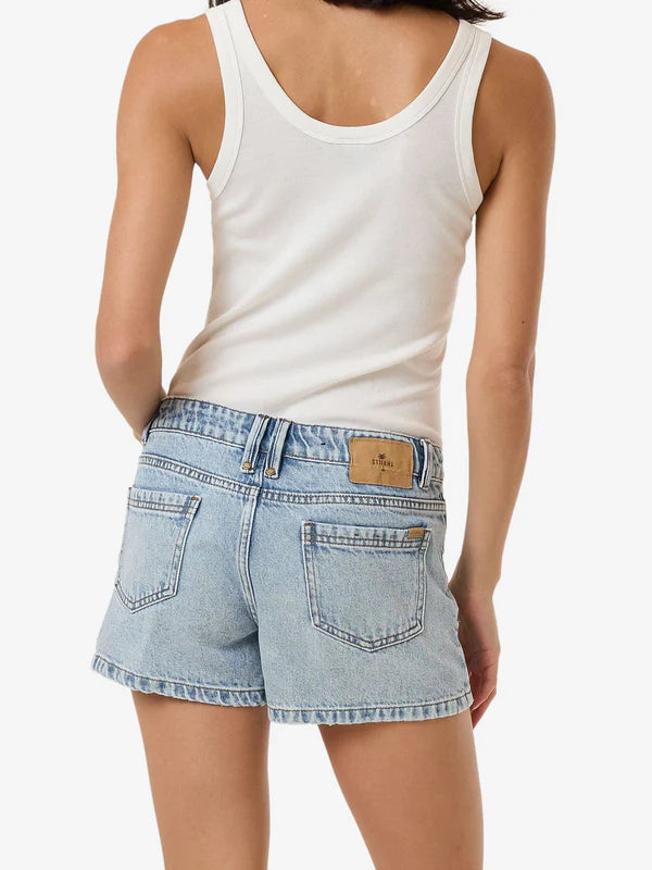 Thrills Daria Low Denim Short - Tainted Blue