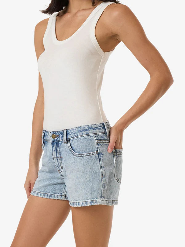 Thrills Daria Low Denim Short - Tainted Blue