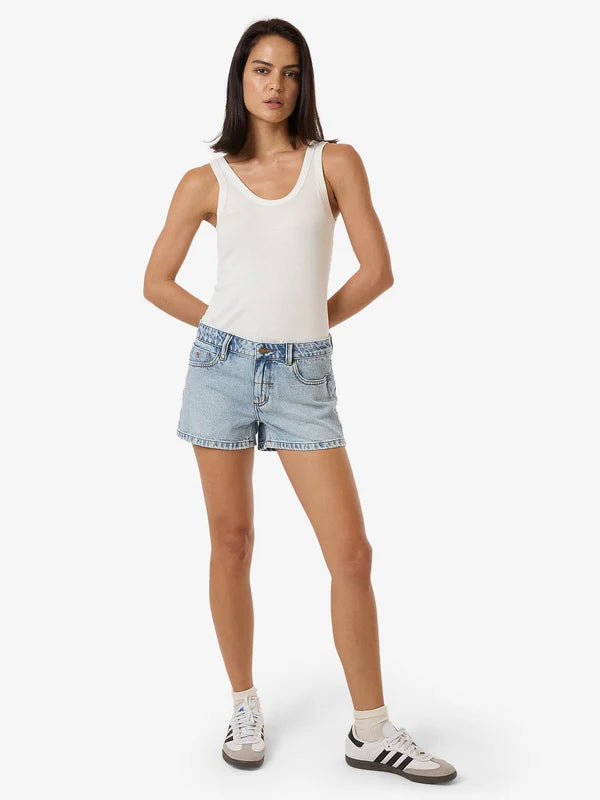 Thrills Daria Low Denim Short - Tainted Blue