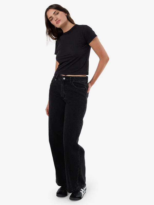 Thrills Billie Low Rise Baggy Jean - Aged Black