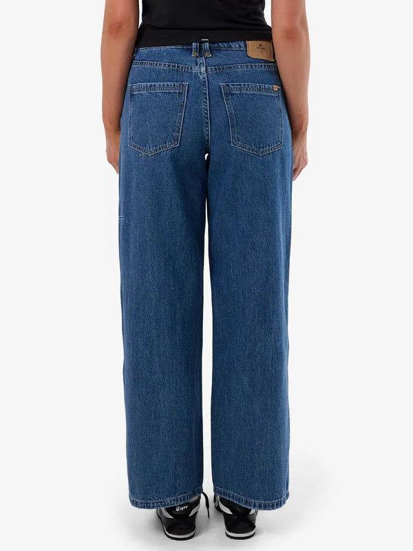 Thrills Billie Low Baggy Jean - Vintage Rinse Blue
