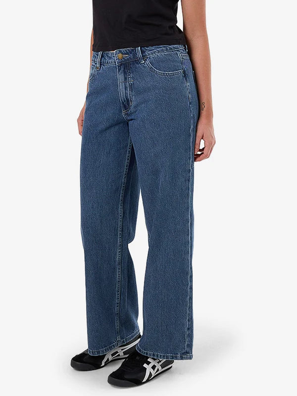 Thrills Billie Low Baggy Jean - Vintage Rinse Blue