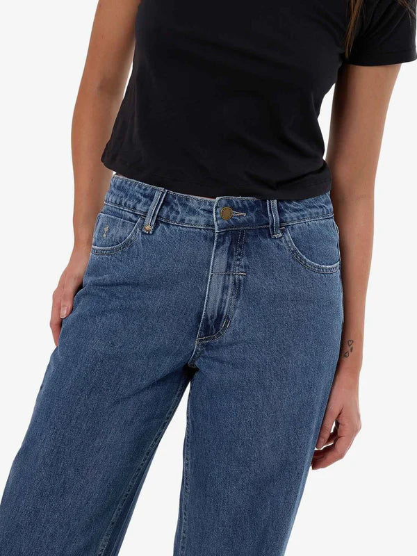Thrills Billie Low Baggy Jean - Vintage Rinse Blue