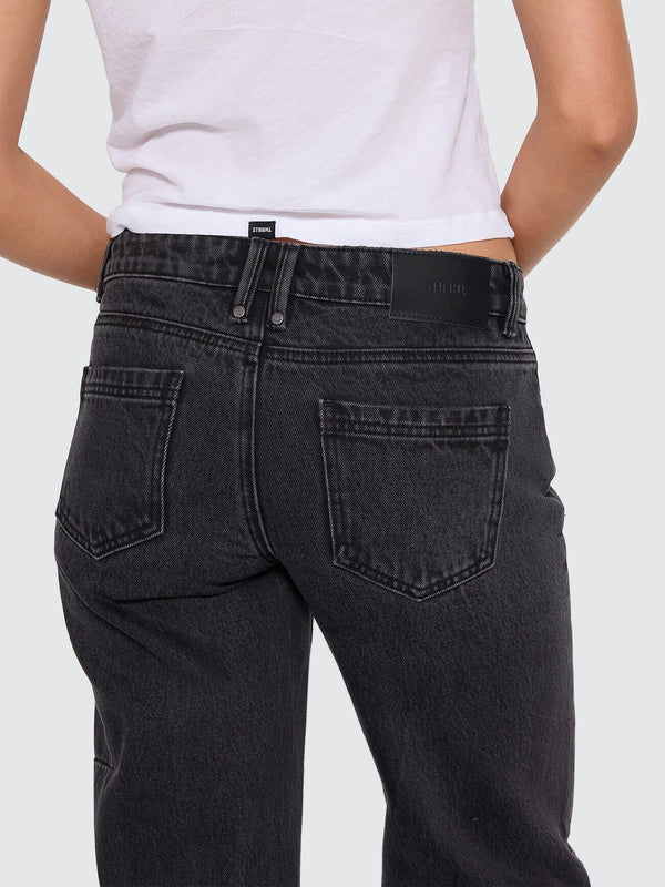 Thrills Saskia Low Rise Straight Denim Jean - Aged Black