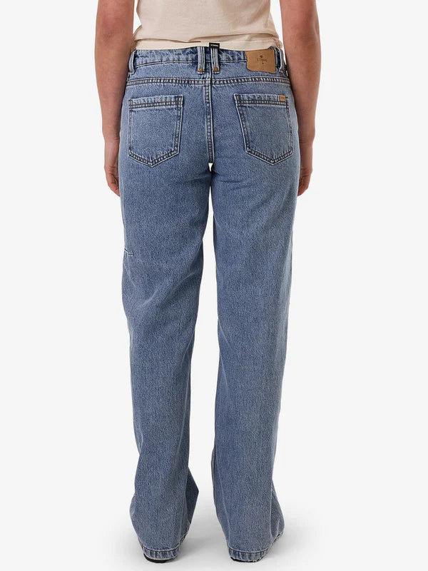 Thrills Saskia Low Straight Jean - Vintage Stone Blue