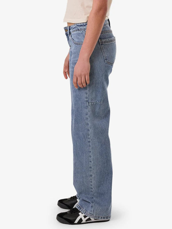 Thrills Saskia Low Straight Jean - Vintage Stone Blue