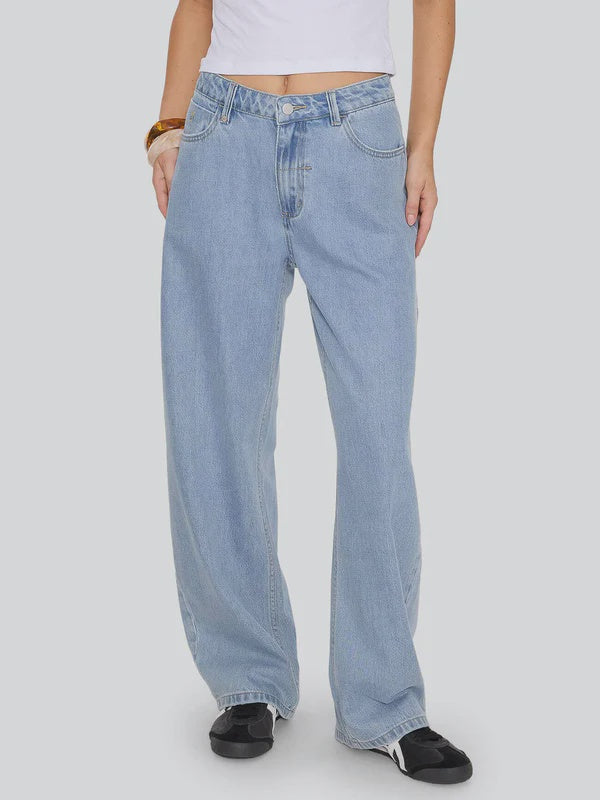 Thrills Sloane Low Rise Barrel Jean - Ageless Blue