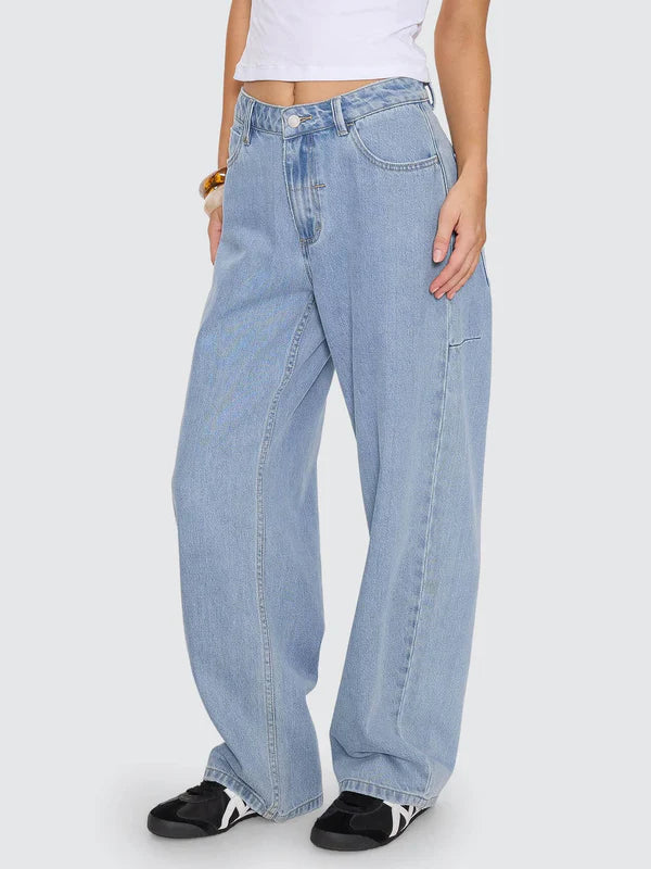 Thrills Sloane Low Rise Barrel Jean - Ageless Blue