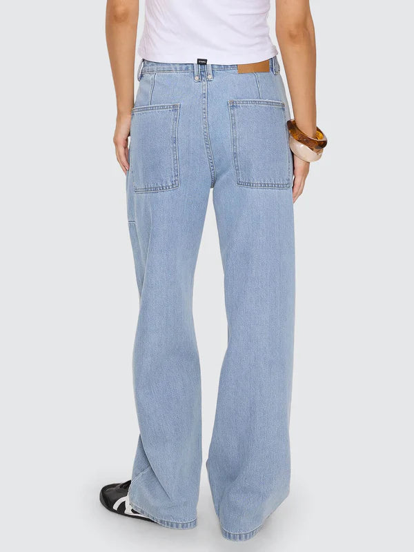 Thrills Sloane Low Rise Barrel Jean - Ageless Blue