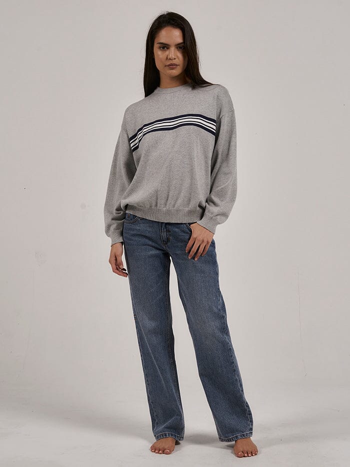 Thrills Coat Of Thrills Slouch Knit - Grey Marle