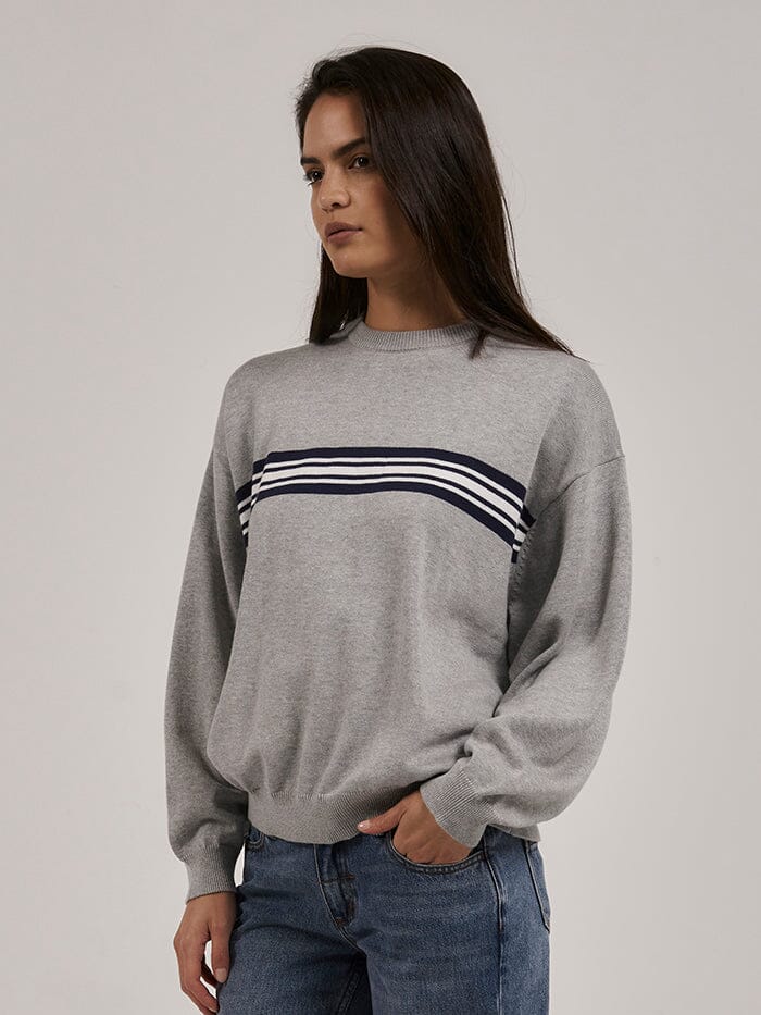 Thrills Coat Of Thrills Slouch Knit - Grey Marle