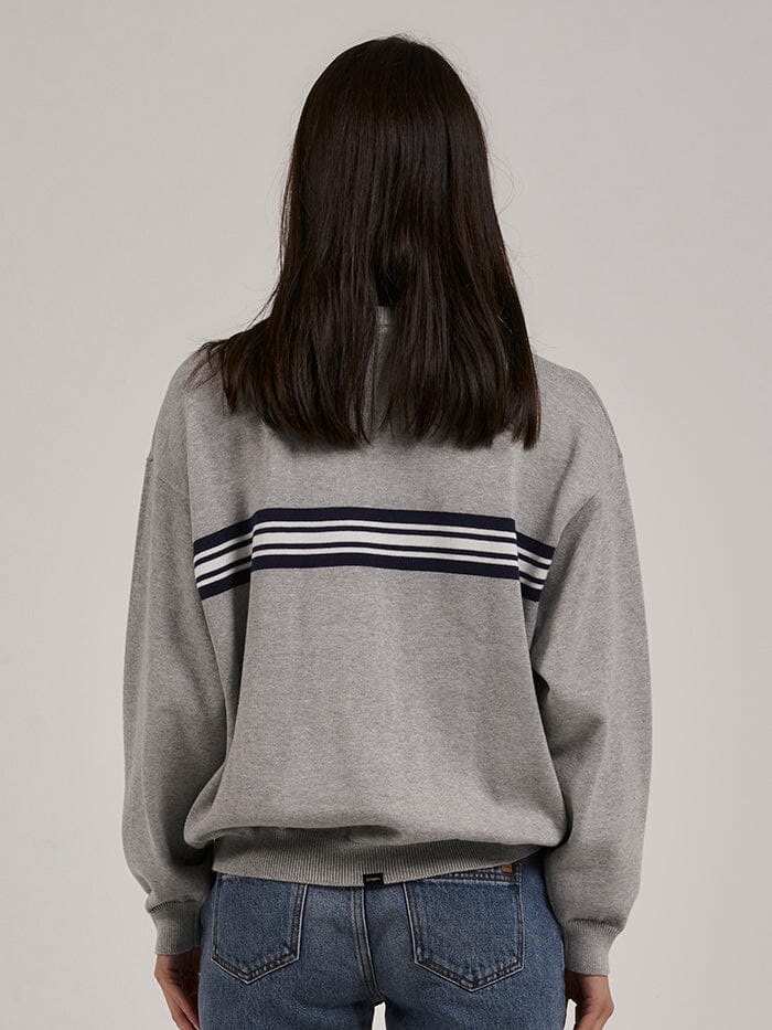 Thrills Coat Of Thrills Slouch Knit - Grey Marle