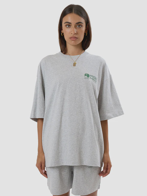 Thrills Special Offer Oversized Tee- Snow Marle