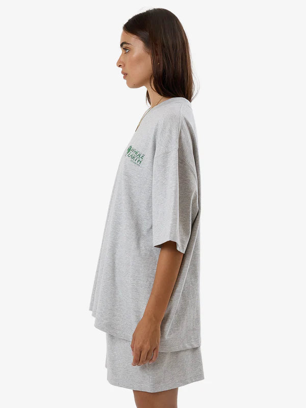 Thrills Special Offer Oversized Tee- Snow Marle