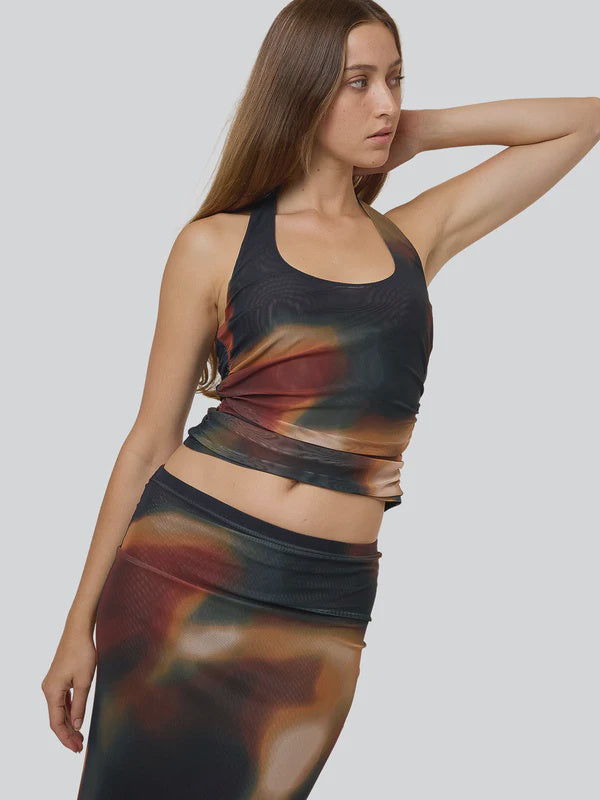 Thrills Metamorphic Daze Halter Top  - Black