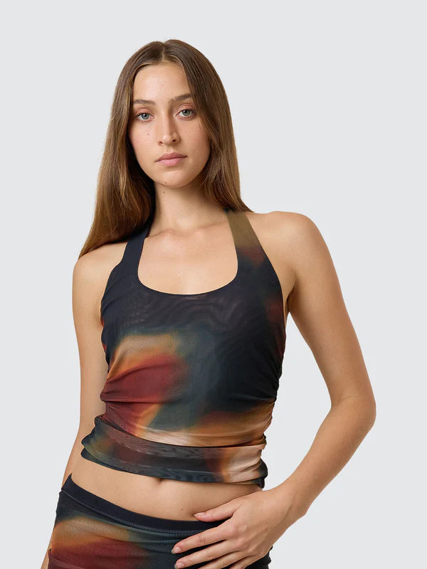 Thrills Metamorphic Daze Halter Top  - Black