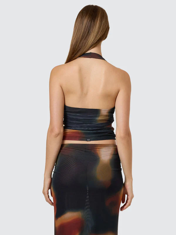Thrills Metamorphic Daze Halter Top  - Black
