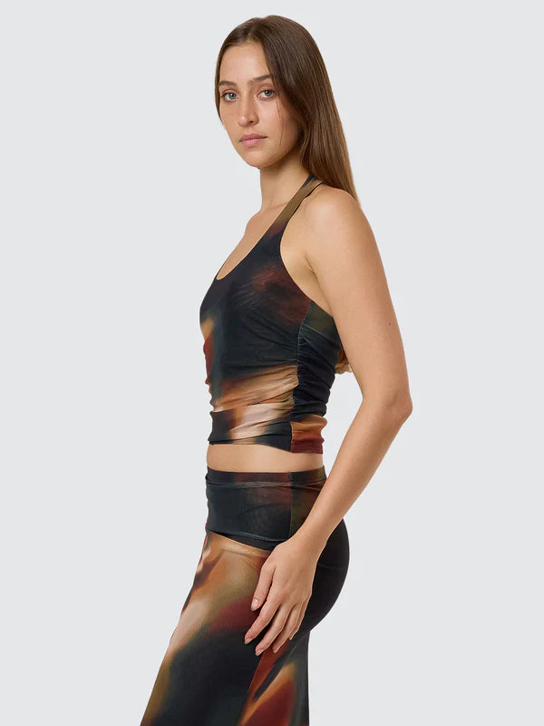 Thrills Metamorphic Daze Halter Top  - Black